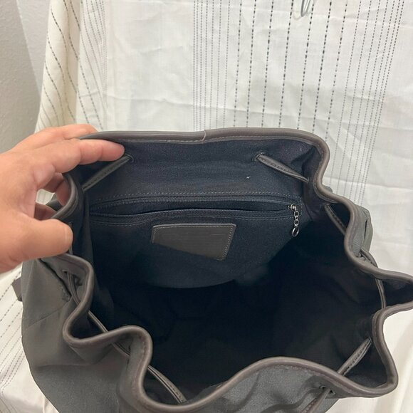 Coach Vintage Gray Nylon & Leather Backpack H9Z-6243 Waterproof - Picture 4 of 5